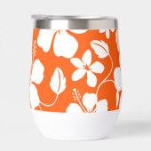 HAWAÏAANSE (HULA) HIBISCUSPATROON IN SINAASAPPEL (Rechts)