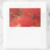 Hawaïaanse inheemse Ohia Lehua bloem ontwerp Rechthoekige Sticker (Tas)