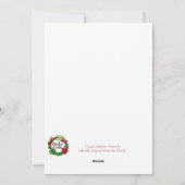 Hawaiaanse Kerst Lei Kerstkaart (Achterkant)