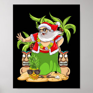 Hawaiaanse Kerst Mele Kalikimaka Hula Dans Kerstma Poster