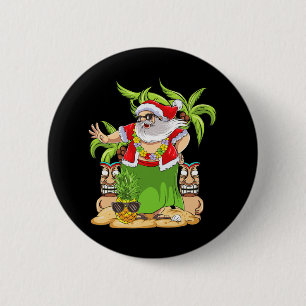 Hawaiaanse Kerst Mele Kalikimaka Hula Dans Kerstma Ronde Button 5,7 Cm