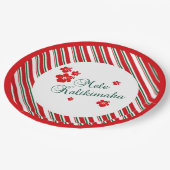 Hawaïaanse kerst | Mele Kialikimaka Papieren Bordje (Gekanteld)