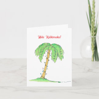 Hawaiaanse kerstkaart! kaart