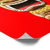 Hawaiaanse Kerstman Santa Tiki Poster (Hoek)