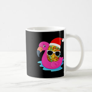 Hawaiaanse Kerstmis in juli Flamingo Ananas Kerstm Koffiemok