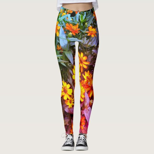 Hawaïaanse kleur Leggings voor vrouwen / meisjes (Voorkant)