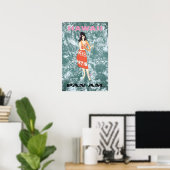 Hawaiaanse kunst Hawaï print Pan Am Reisposter (Thuiskantoor)