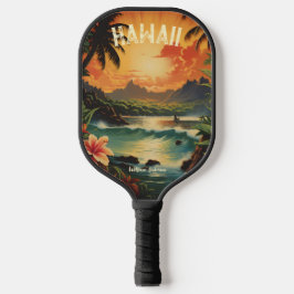  Hawaïaanse Kunst Hawaï Strand Pickleball Paddle