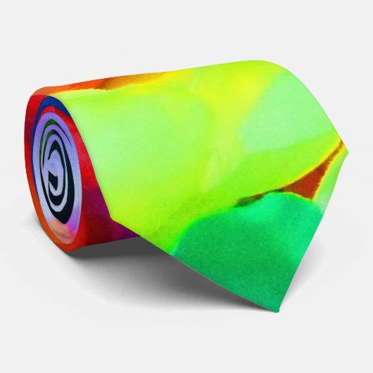 Hawaïaanse Lea-bloemengarland Strandbruiloft Stropdas (Opgerold)