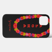 Hawaiaanse Lei-maatwerkhoezen Case-Mate iPhone Case (Achterkant (horizontaal))