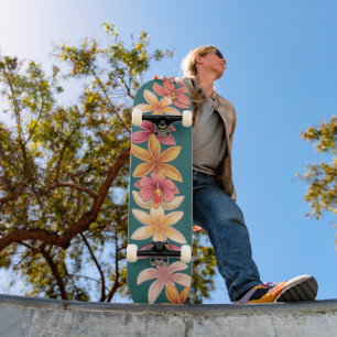 Hawaïaanse lei persoonlijk skateboard