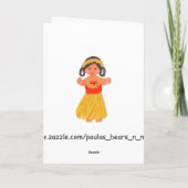 Hawaïaanse Luau-feest Dank U Kaarten (Achterkant)