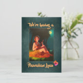 Hawaiaanse Luau-feestuitnodiging Kaart (Staand voorkant)