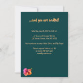 Hawaiaanse Luau-feestuitnodiging Kaart (Achterkant)