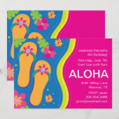 Hawaiaanse Luau-feestuitnodiging Kaart (Voorkant / Achterkant)