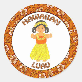 Hawaïaanse Luau ~ Hula Meisje Stickers