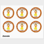 Hawaïaanse Luau ~ Hula Meisje Stickers (Vel)