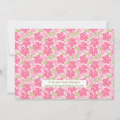 Hawaiaanse Luau Hula Meisje Verjaardagsuitnodiging Kaart (Achterkant)