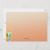 Hawaiaanse Luau Uitnodiging Custom (Achterkant)