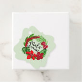 Hawaïaanse Mele Kalikimaka-cadeaubijslage Bedankjes Labels (In situ)