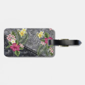 Hawaïaanse Monstera Tapa en Hibiscus Bagagelabel (Achterkant horizontaal)