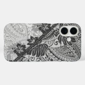 Hawaïaanse Monstera Tapa Telefoonhoes Case-Mate iPhone Case (Achterkant (horizontaal))