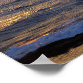 Hawaiaanse Outrigger Kano bij Zonsondergang Poster (Hoek)