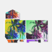 Hawaïaanse palm bedankdoosjes (Uitgevouwen)