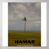 Hawaïaanse palmboom poster (Voorkant)
