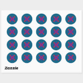 Hawaiaanse Pasen Ronde Sticker (Vel)