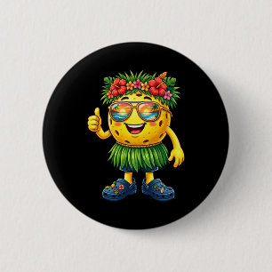 Hawaiaanse Pickleball Bal Tropisch Strand Zomer Ronde Button 5,7 Cm