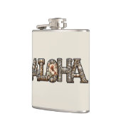Hawaiaanse Polynesische Aloha Bamboe Look Heupfles (Links)