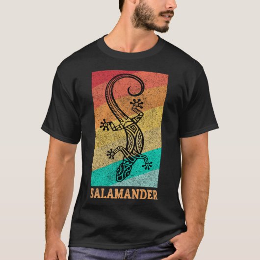  Hawaïaanse Polynesische Maori Salamander T-shirt (Voorkant)