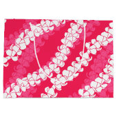 Hawaïaanse prent Puakenikeni lei Groot Cadeauzakje (Achterkant)