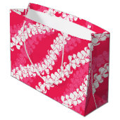 Hawaïaanse prent Puakenikeni lei Groot Cadeauzakje (Achterkant Gekanteld)