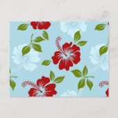 Hawaiaanse print feestdagenkaart (Voorkant)