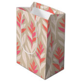 Hawaïaanse print heliconia medium cadeauzakje (Achterkant Gekanteld)
