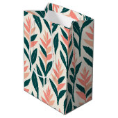 Hawaïaanse print heliconia medium cadeauzakje (Achterkant Gekanteld)