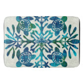 Hawaïaanse print Honu zee schildpad quilt Badmat (Voorkant)