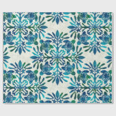 Hawaïaanse print Honu zee schildpad quilt Cadeaupapier (Vlak)