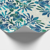 Hawaïaanse print Honu zee schildpad quilt Cadeaupapier (Hoek)