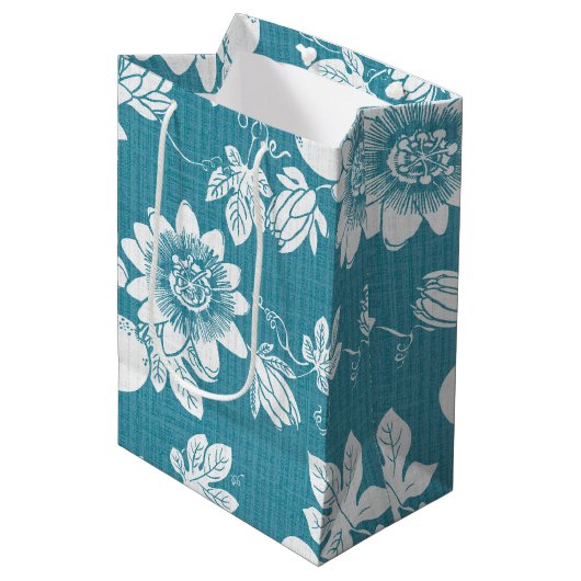 Hawaïaanse print Lilikoi Medium Cadeauzakje (Voorkant Gekanteld)