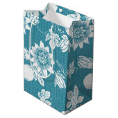 Hawaïaanse print Lilikoi Medium Cadeauzakje (Achterkant Gekanteld)