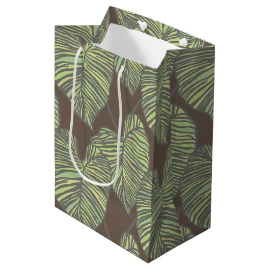 Hawaïaanse print medium cadeauzakje (Voorkant Gekanteld)