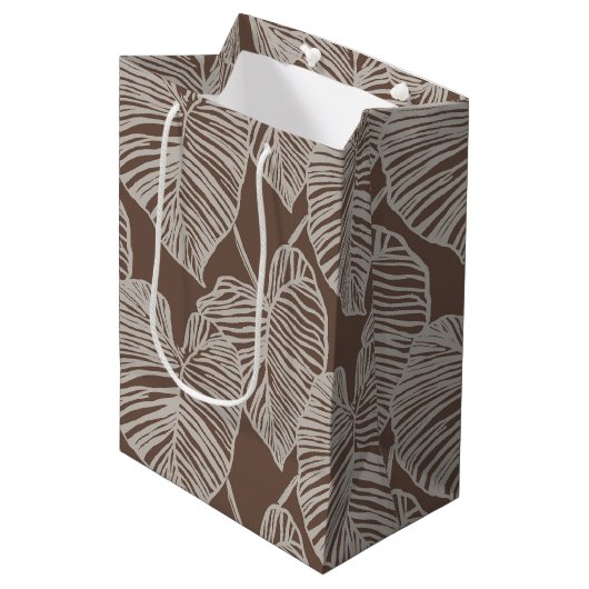 Hawaïaanse print medium cadeauzakje (Voorkant Gekanteld)