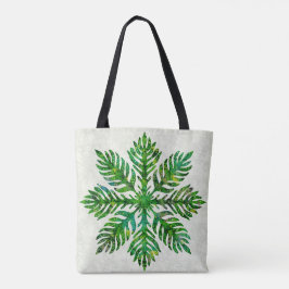 Hawaïaanse print quilt lauae varen tote bag