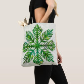 Hawaïaanse print quilt lauae varen tote bag (Dichtbij)