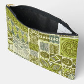 Hawaiaanse print tapa groen etui (Open)