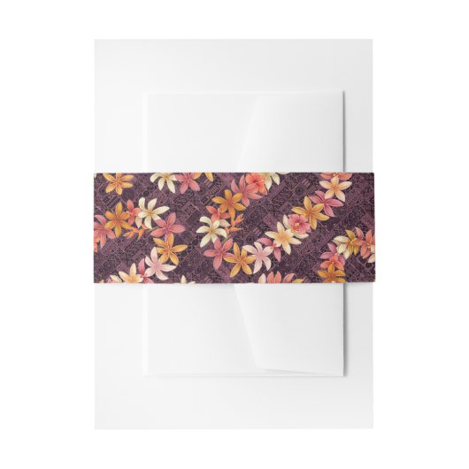 Hawaiaanse print  uitnodigingen wikkel (Voorkant Voorbeeld)