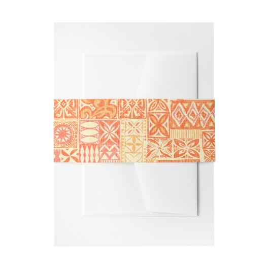 Hawaiaanse print  uitnodigingen wikkel (Voorkant Voorbeeld)